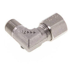 R 1/8'' Buitendraad x 8LL RVS L-Fitting 90graden 100 Bar DIN 2353