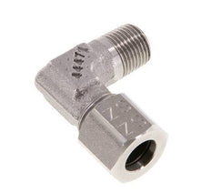 R 1/8'' Buitendraad x 8LL RVS L-Fitting 90graden 100 Bar DIN 2353