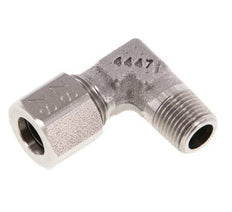 R 1/8'' Buitendraad x 8LL RVS L-Fitting 90graden 100 Bar DIN 2353