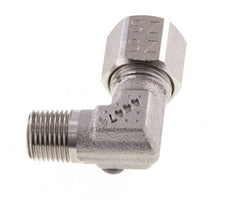 R 1/8'' Buitendraad x 8LL RVS L-Fitting 90graden 100 Bar DIN 2353