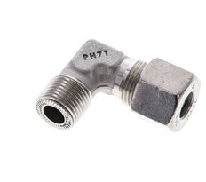 3/8'' NPT Male x 10S Stainless steel 90 deg Elbow Cutting ring 630 Bar DIN 2353