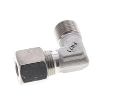 3/8'' NPT Male x 10S Stainless steel 90 deg Elbow Cutting ring 630 Bar DIN 2353