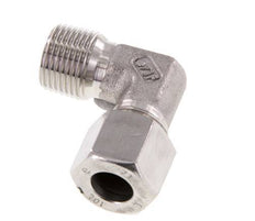 R 3/8'' Buitendraad x 10L RVS L-Fitting 90graden 315 Bar DIN 2353