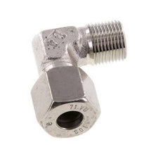 R 3/8'' Buitendraad x 10S RVS L-Fitting 90graden 630 Bar DIN 2353