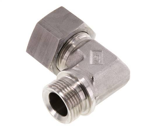 G 1'' Buitendraad x 25S RVS L-Fitting 90graden 400 Bar DIN 2353