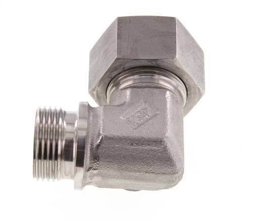G 1'' Buitendraad x 25S RVS L-Fitting 90graden 400 Bar DIN 2353