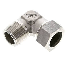 1'' NPT Male x 28L Stainless steel 90 deg Elbow Cutting ring 160 Bar DIN 2353
