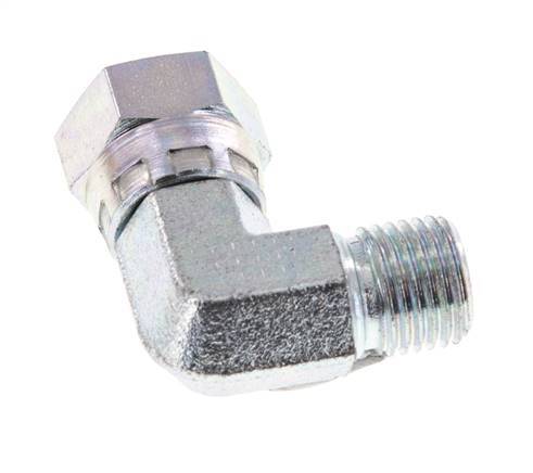 G 1/4'' M/F Verzinkt Stalen L-Fitting 90graden 350 Bar - Hydrauliek