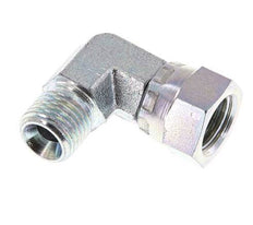 G 1/4'' M/F Verzinkt Stalen L-Fitting 90graden 350 Bar - Hydrauliek