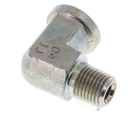 1/4'' NPT x 1/4'' NPT M/F Verzinkt Stalen L-Fitting 90graden 275 Bar - Hydrauliek