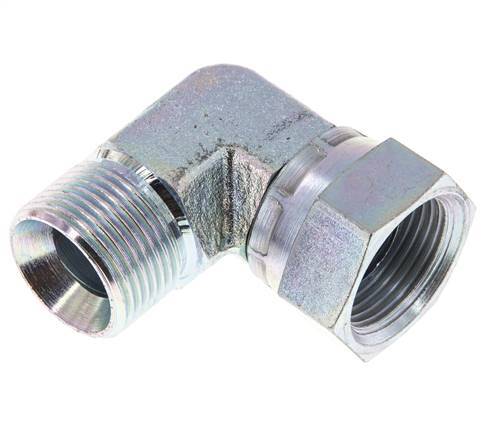 G 3/4'' M/F Verzinkt Stalen L-Fitting 90graden 175 Bar - Hydrauliek