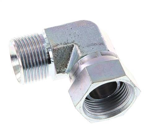 G 3/4'' M/F Verzinkt Stalen L-Fitting 90graden 175 Bar - Hydrauliek