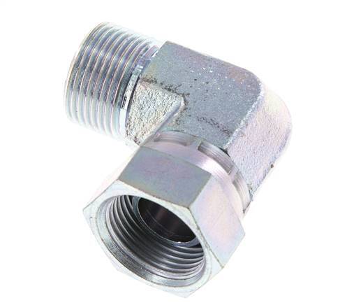 G 3/4'' M/F Verzinkt Stalen L-Fitting 90graden 175 Bar - Hydrauliek