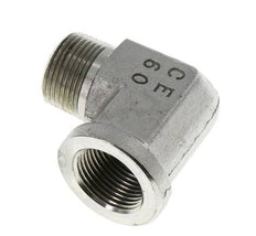 3/4'' NPT x 3/4'' NPT M/F Zinc plated Steel 90 deg Elbow Fitting 170 Bar - Hydraulic