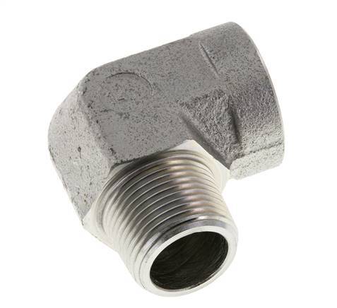 1'' NPT x 1'' NPT M/F Verzinkt Stalen L-Fitting 90graden 140 Bar - Hydrauliek