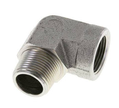 1'' NPT x 1'' NPT M/F Verzinkt Stalen L-Fitting 90graden 140 Bar - Hydrauliek