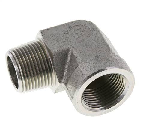 1'' NPT x 1'' NPT M/F Verzinkt Stalen L-Fitting 90graden 140 Bar - Hydrauliek