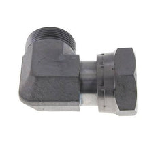 UN 1-11/16''-12 x UN 1-11/16''-12 M/F Verzinkt Stalen L-Fitting 90graden ORFS 250 Bar - Hydrauliek