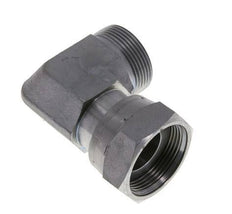 UN 1-11/16''-12 x UN 1-11/16''-12 M/F Verzinkt Stalen L-Fitting 90graden ORFS 250 Bar - Hydrauliek