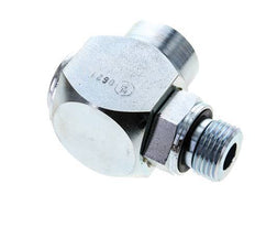 G 1/2'' M/F Verzinkt Stalen Elbow 90deg Draaidoorvoer Hoge druk 400 Bar - Hydrauliek