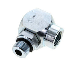 G 1/2'' M/F Verzinkt Stalen Elbow 90deg Draaidoorvoer Hoge druk 400 Bar - Hydrauliek