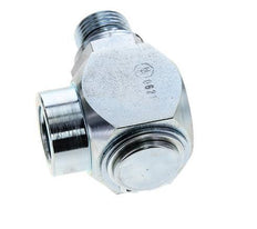 G 1/2'' M/F Verzinkt Stalen Elbow 90deg Draaidoorvoer Hoge druk 400 Bar - Hydrauliek
