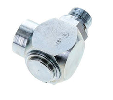 G 1/2'' M/F Verzinkt Stalen Elbow 90deg Draaidoorvoer Hoge druk 400 Bar - Hydrauliek