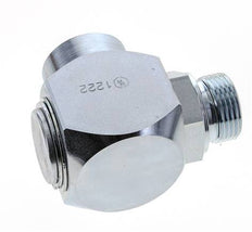 G 1'' M/F Zinc plated Steel 90 deg Elbow Swivel Joint High-pressure 250 Bar - Hydraulic