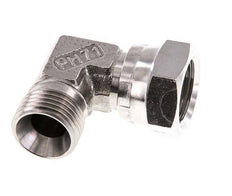 G 1/2'' M/F RVS L-Fitting 90graden 300 Bar - Hydrauliek