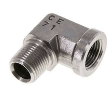 1/2'' NPT x 1/2'' NPT M/F Stainless steel 90 deg Elbow Fitting 210 Bar - Hydraulic