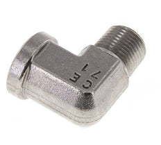 1/2'' NPT x 1/2'' NPT M/F Stainless steel 90 deg Elbow Fitting 210 Bar - Hydraulic