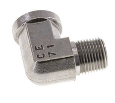 1/2'' NPT x 1/2'' NPT M/F Stainless steel 90 deg Elbow Fitting 210 Bar - Hydraulic