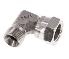 G 3/8'' M/F Stainless steel 90 deg Elbow Fitting 325 Bar - Hydraulic