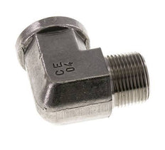 1'' NPT x 1'' NPT M/F RVS L-Fitting 90graden 140 Bar - Hydrauliek