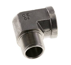 1'' NPT x 1'' NPT M/F RVS L-Fitting 90graden 140 Bar - Hydrauliek