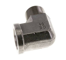 1'' NPT x 1'' NPT M/F RVS L-Fitting 90graden 140 Bar - Hydrauliek