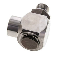 G 3/8'' M/F RVS Elbow 90deg Draaidoorvoer Hoge druk 400 Bar - Hydrauliek