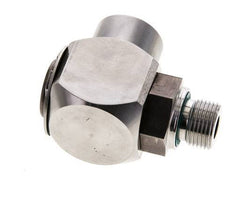 G 3/8'' M/F RVS Elbow 90deg Draaidoorvoer Hoge druk 400 Bar - Hydrauliek