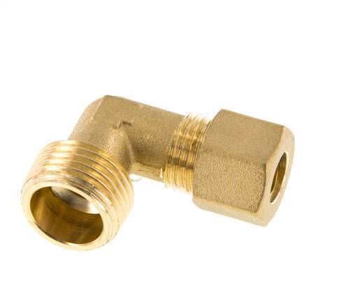 R 1/2'' Buitendraad x 10mm Messing L-Knelfitting 90 graden 95 Bar DIN EN 1254-2