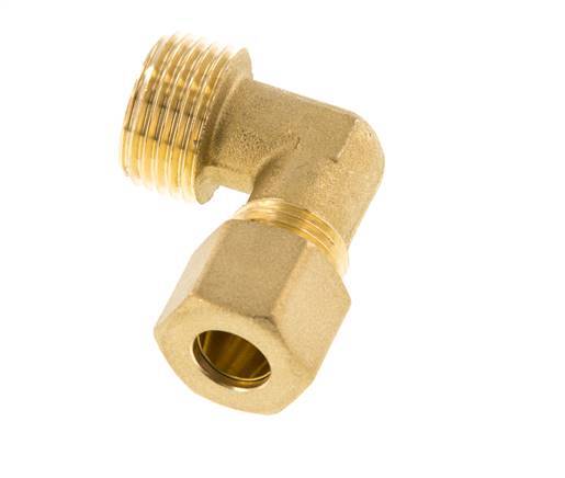R 1/2'' Buitendraad x 10mm Messing L-Knelfitting 90 graden 95 Bar DIN EN 1254-2
