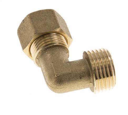 R 1/2'' Buitendraad x 12mm Messing L-Knelfitting 90 graden 75 Bar DIN EN 1254-2