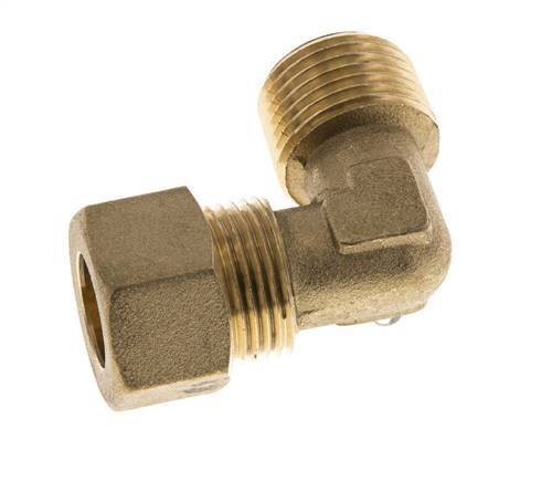 R 1/2'' Buitendraad x 14mm Messing L-Knelfitting 90 graden 89 Bar DIN EN 1254-2