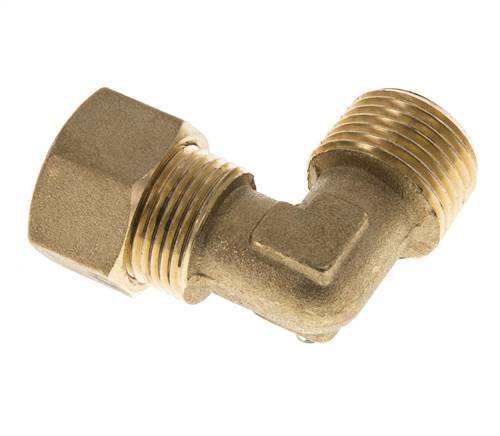 R 1/2'' Buitendraad x 14mm Messing L-Knelfitting 90 graden 89 Bar DIN EN 1254-2