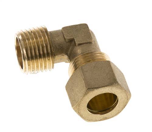 R 1/2'' Buitendraad x 14mm Messing L-Knelfitting 90 graden 89 Bar DIN EN 1254-2