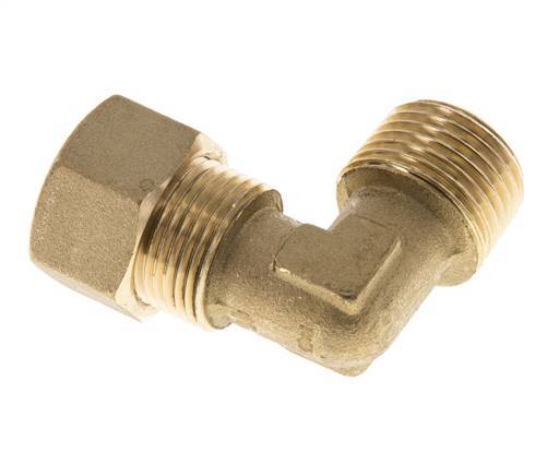 R 1/2'' Buitendraad x 15mm Messing L-Knelfitting 90 graden 82 Bar DIN EN 1254-2