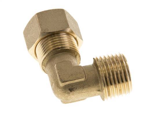 R 1/2'' Buitendraad x 15mm Messing L-Knelfitting 90 graden 82 Bar DIN EN 1254-2