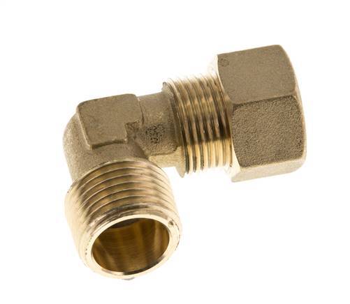 R 1/2'' Buitendraad x 15mm Messing L-Knelfitting 90 graden 82 Bar DIN EN 1254-2