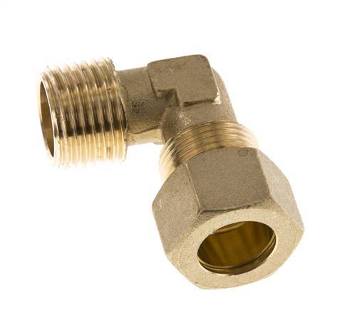 R 1/2'' Buitendraad x 15mm Messing L-Knelfitting 90 graden 82 Bar DIN EN 1254-2