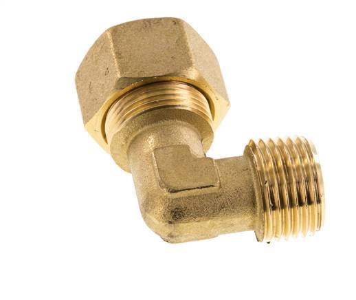 R 1/2'' Buitendraad x 16mm Messing L-Knelfitting 90 graden 76 Bar DIN EN 1254-2
