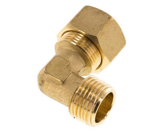 R 1/2'' Buitendraad x 16mm Messing L-Knelfitting 90 graden 76 Bar DIN EN 1254-2